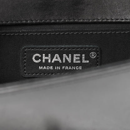 Chanel Lambskin Glass Pearl Embroidered Small Boy Flap Black 6 of 15