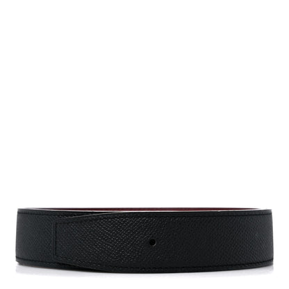 Hermes Epsom 32mm Belt Strap 80 32 Black Rouge Grenat 1 of 5