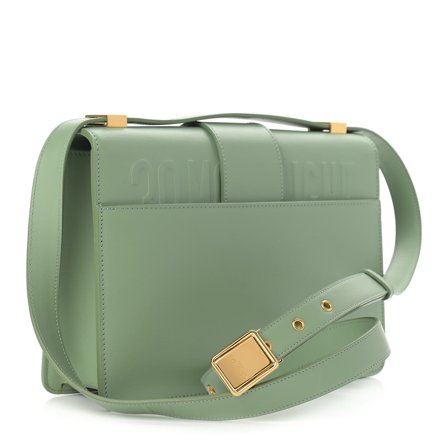 Smooth Calfskin 30 Montaigne Flap Bag Mint Green