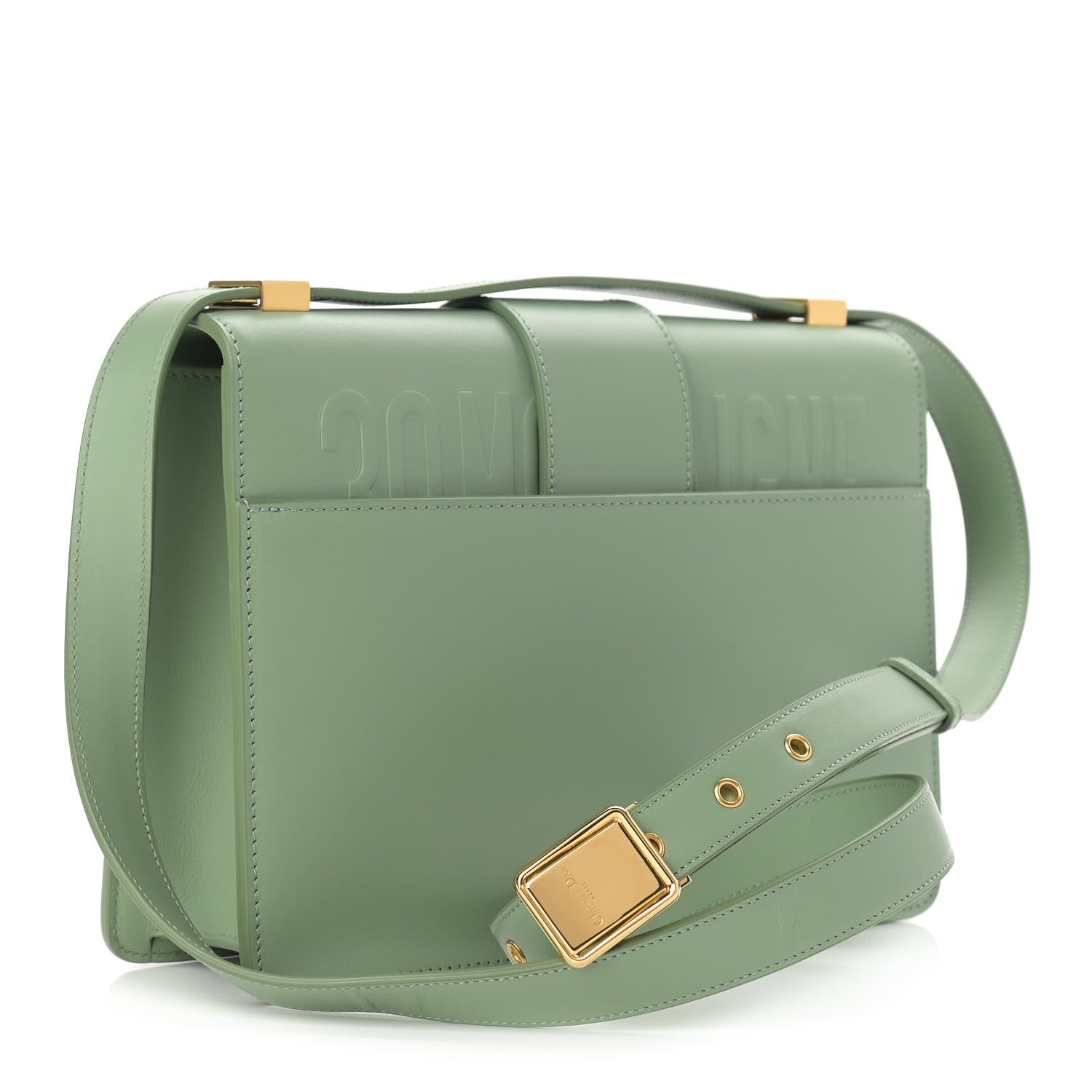 Christian Dior Smooth Calfskin 30 Montaigne Flap Bag Mint Green 3 of 12