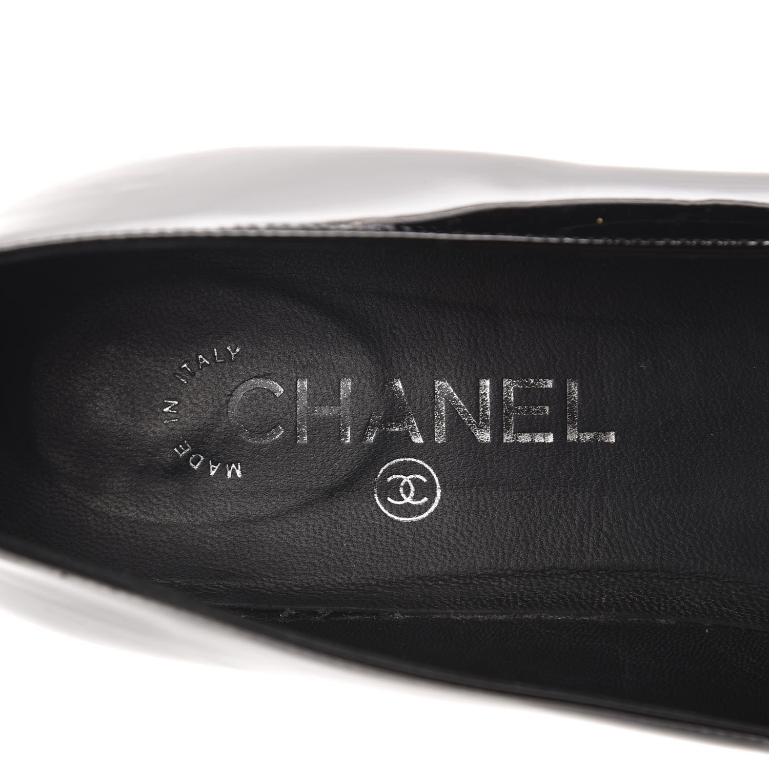 Chanel Patent Calfskin Pearl CC Loafers 40.5 Black 7 of 10
