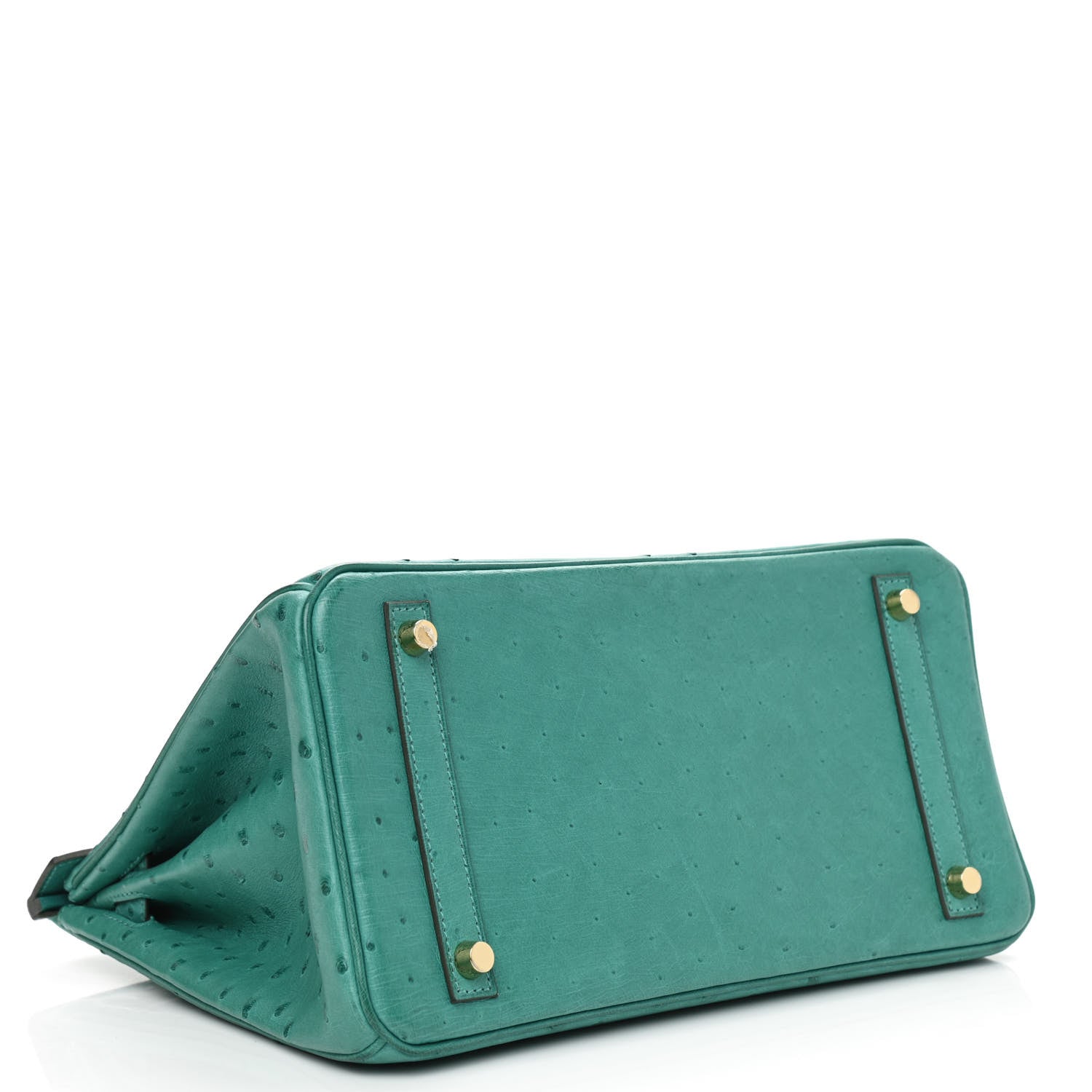 Hermes Ostrich Birkin 30 Vert Verone 4 of 10