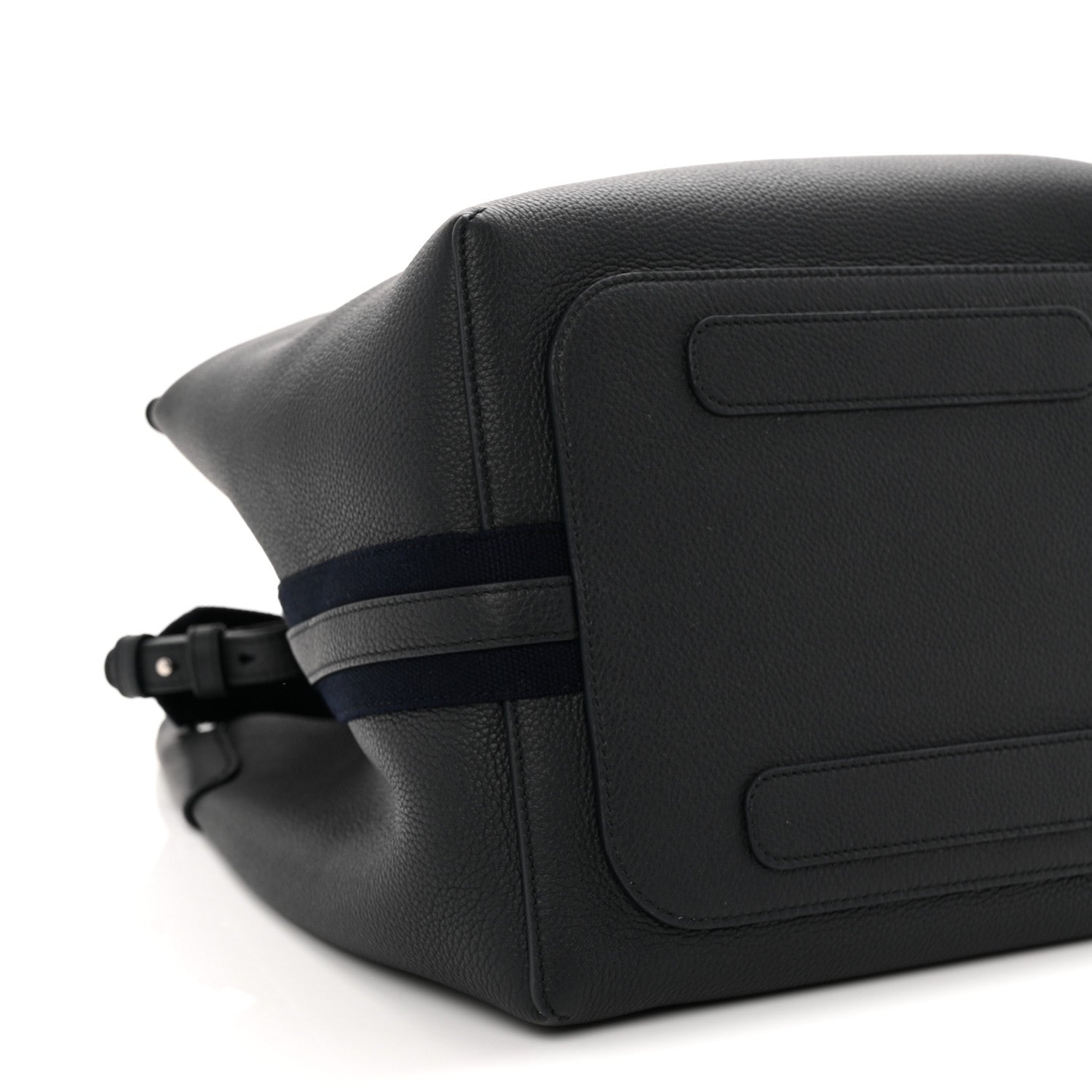 Loro Piana Grained Calfskin Large Bale Bag Navy Blue 9 of 10