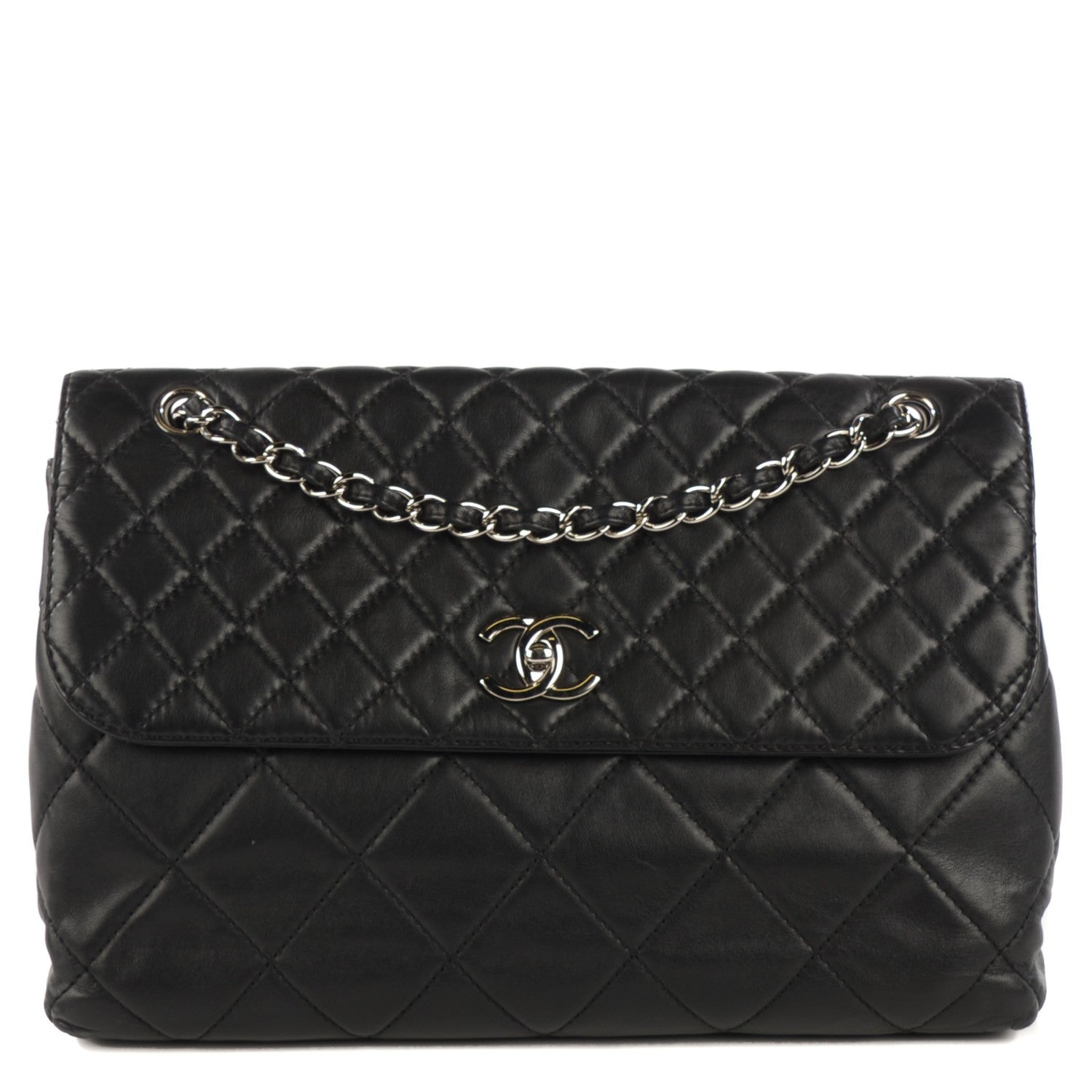 Chanel Calfskin Quilted In The Business Flap Black 1 of 8