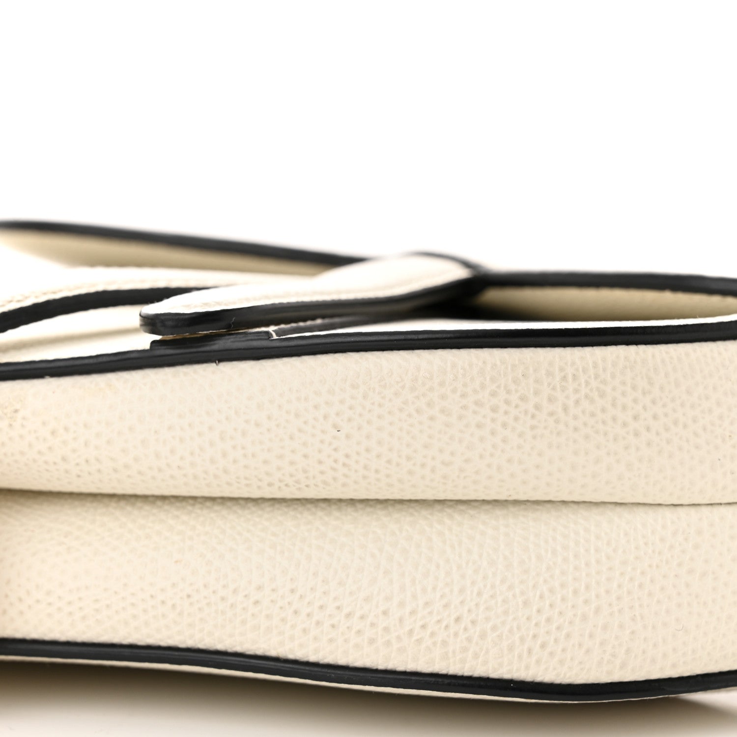 Christian Dior Grained Calfskin Mini Saddle Bag White 10 of 13