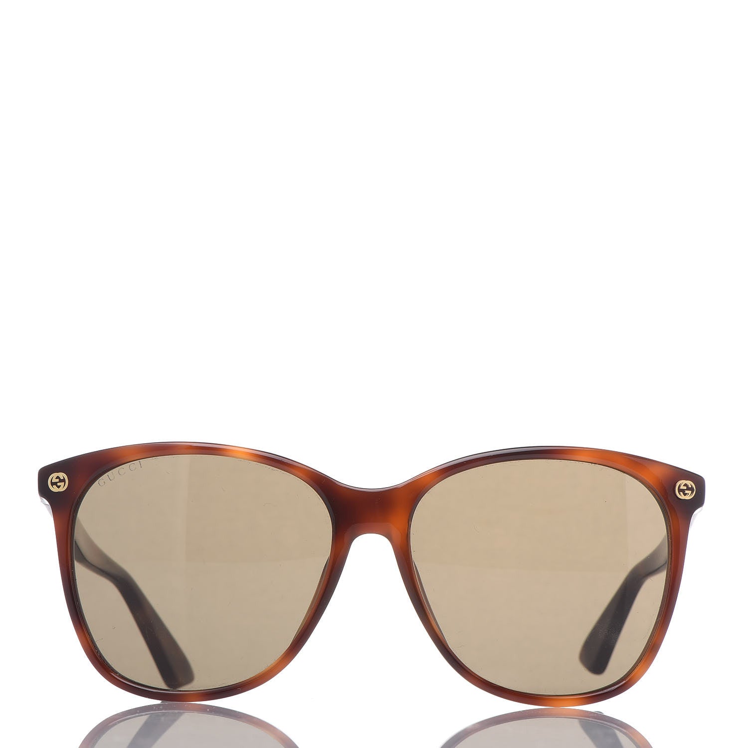 Gucci Acetate Round GG Sunglasses GG0024S Tortoise 3 of 8