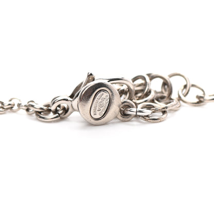 Chanel Pearl CC Crystal Bow Long Necklace Silver 5 of 5