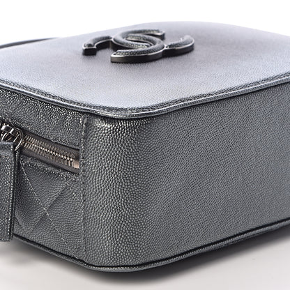 Chanel Metallic Caviar Small Coco Curve Vanity Bag Black Ruthenium 6 of 10