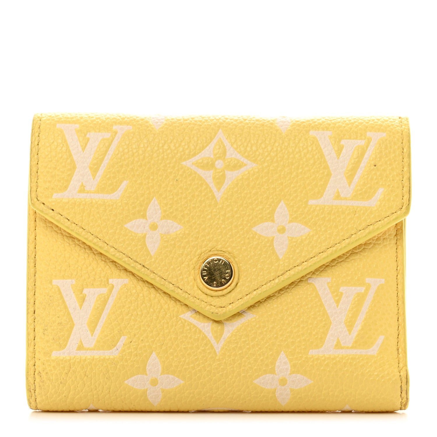 Louis Vuitton Empreinte Monogram Victorine Wallet Lemon Curd 1 of 8