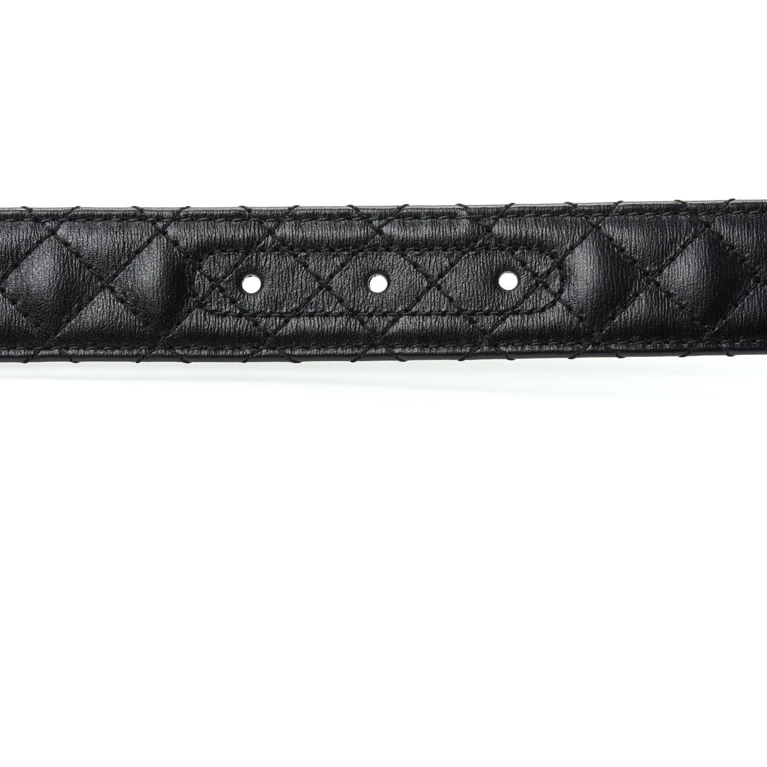Gucci Calfskin Trapuntata Zumi 30mm Belt 90 36 Black 3 of 5