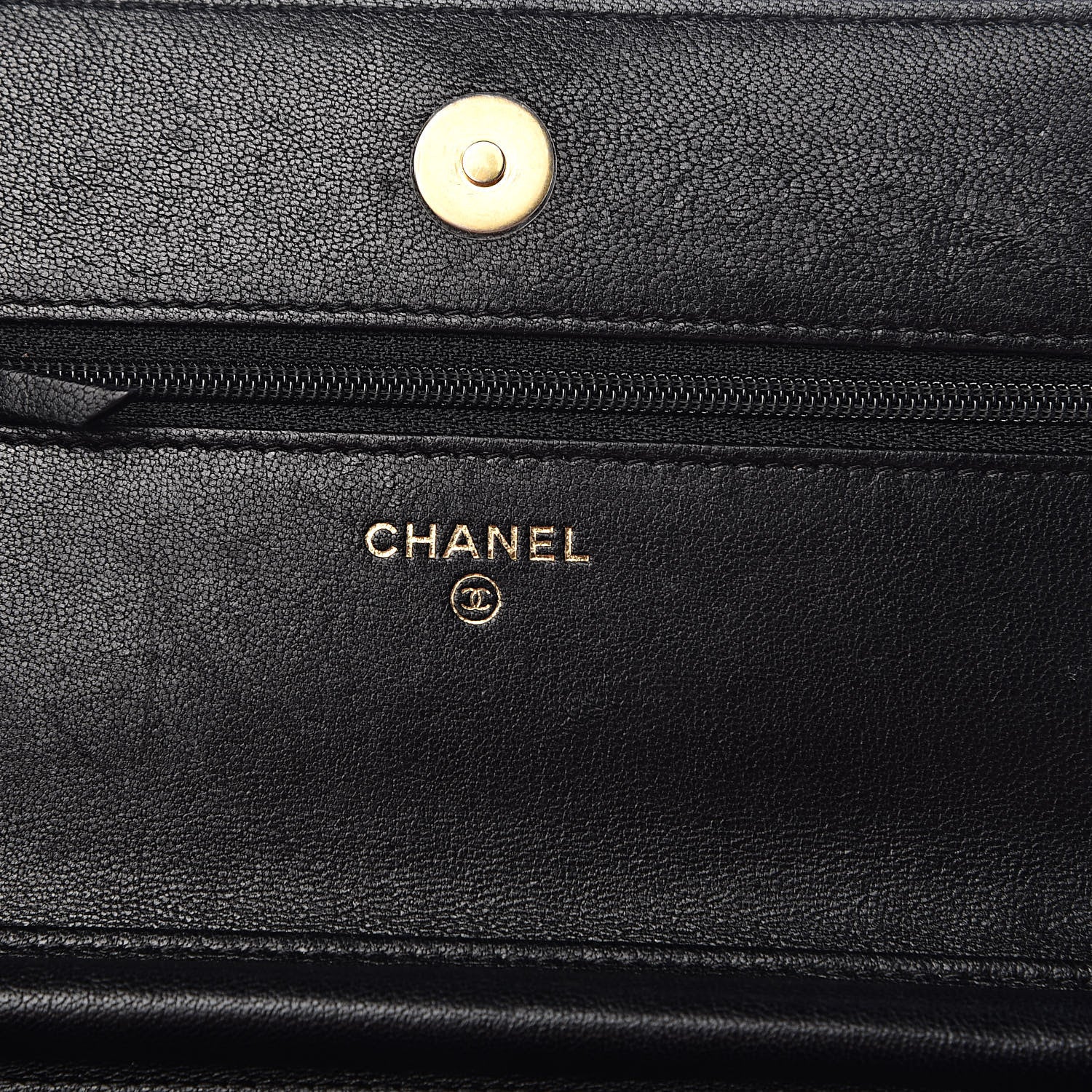 Chanel Lambskin Quilted Infinity Wallet On Chain WOC Black 6 of 12
