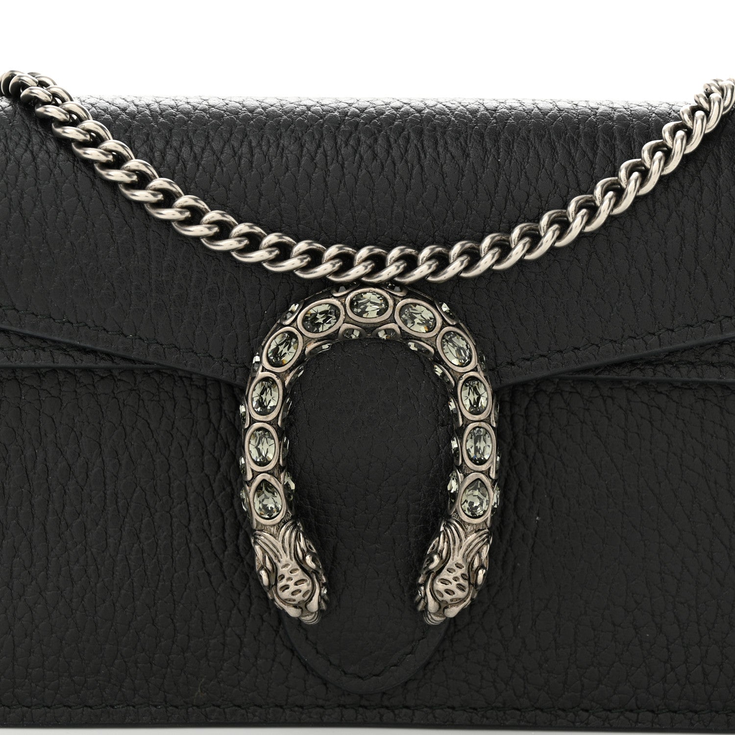 Gucci Calfskin Super Mini Dionysus Shoulder Bag Black 7 of 12