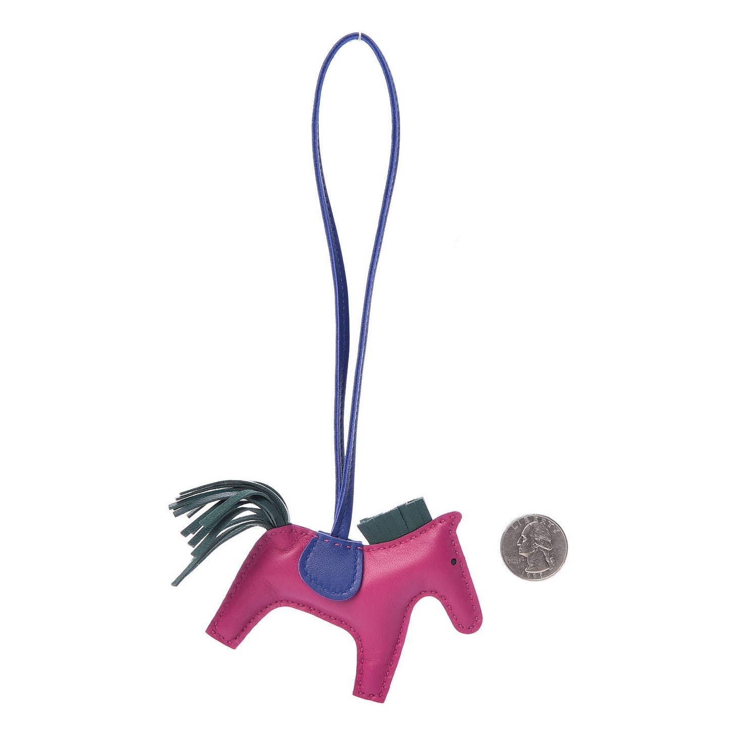 Milo Lambskin Grigri Rodeo Horse Bag Charm PM Rose Pourpre Bleu Electrique Malachite