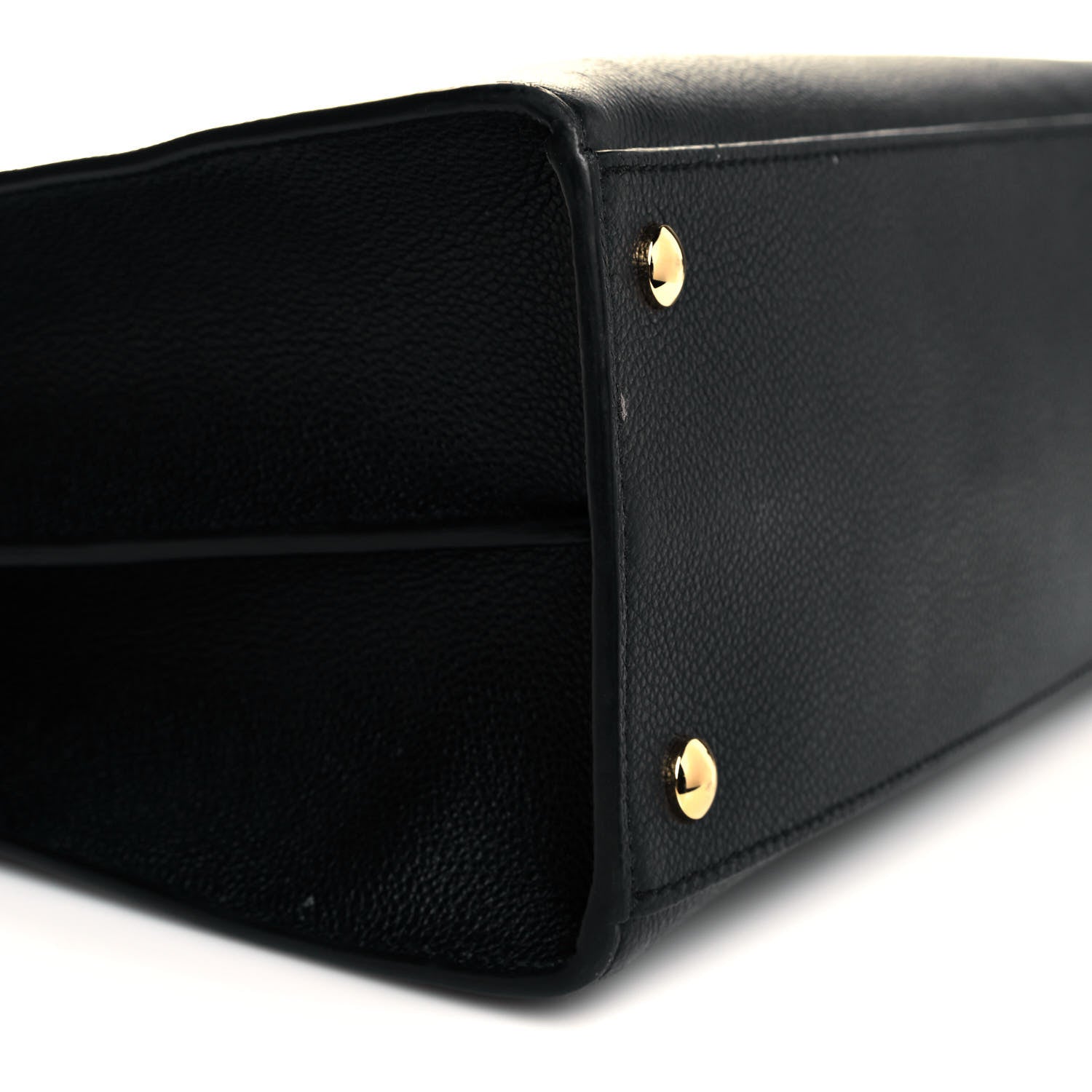 Burberry Grainy Calfskin Medium Title Bag Black 9 of 13