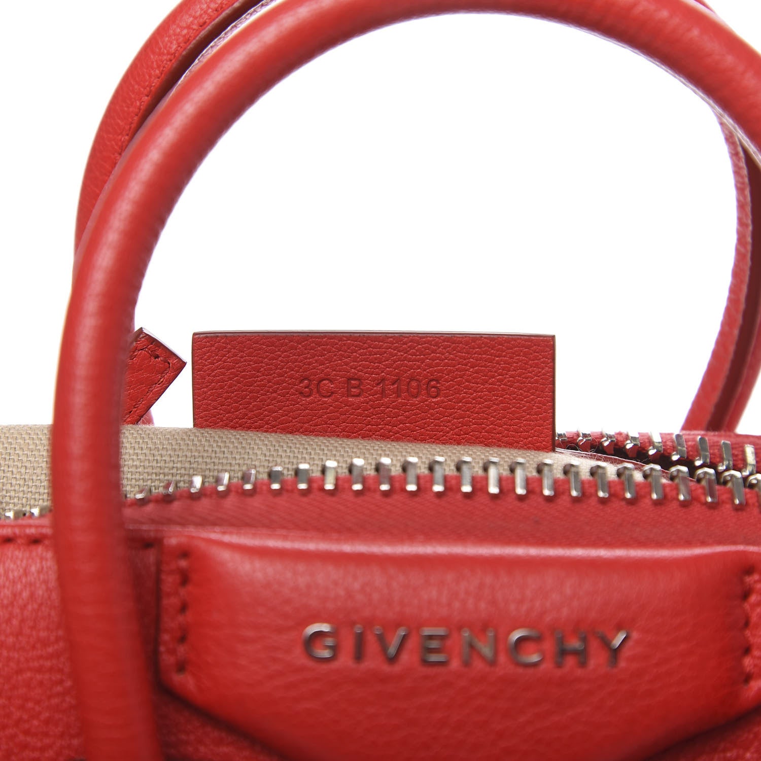 Givenchy Sugar Goatskin Mini Antigona Medium Red 7 of 10