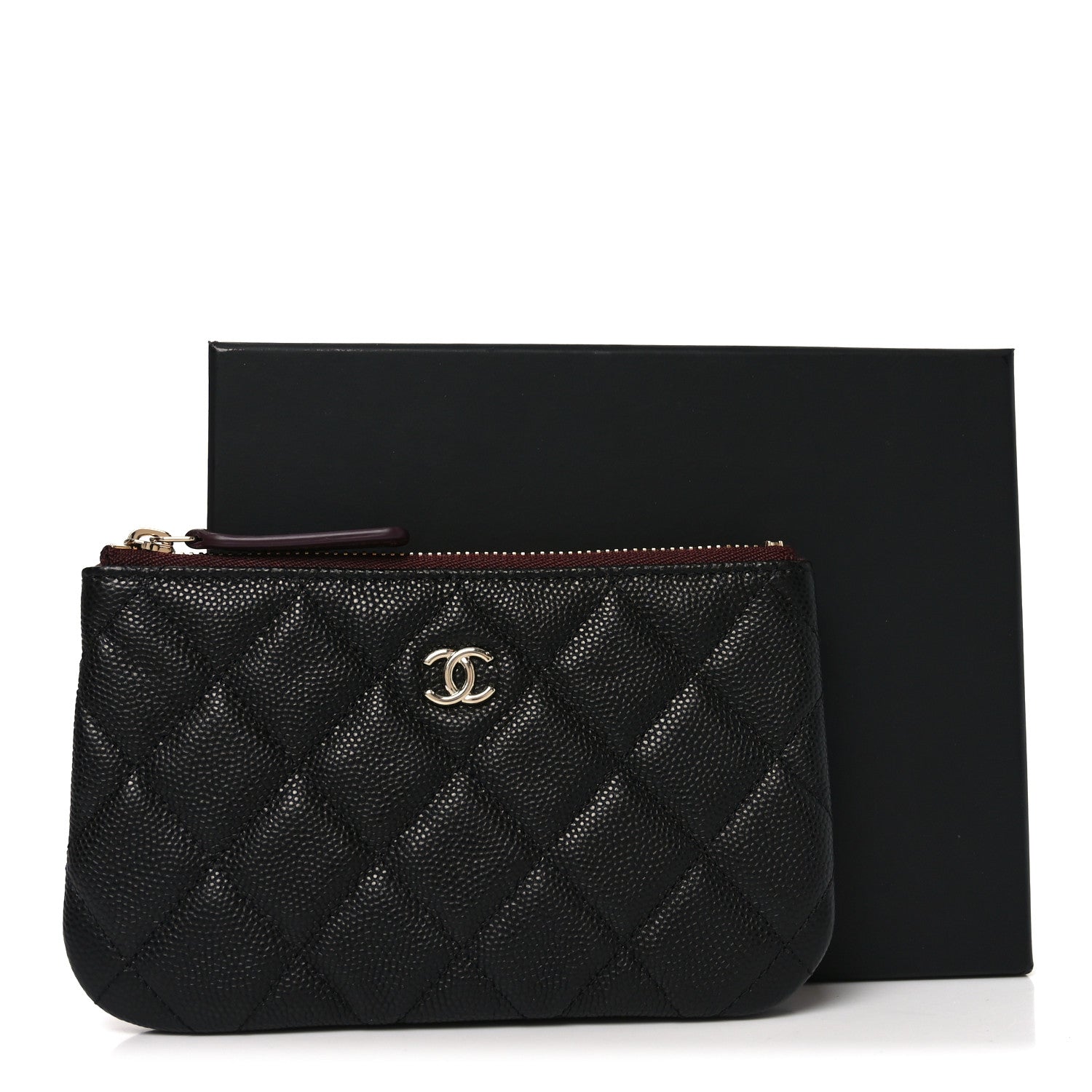 Chanel Caviar Quilted Small Cosmetic Case Black 8 of 8