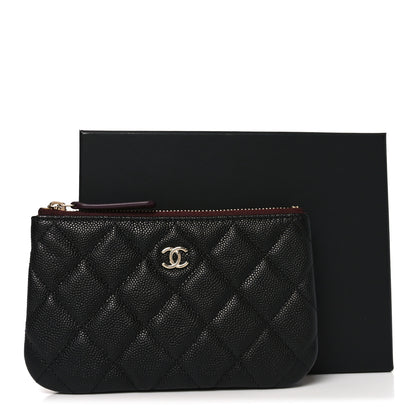 Chanel Caviar Quilted Small Cosmetic Case Black 8 of 8