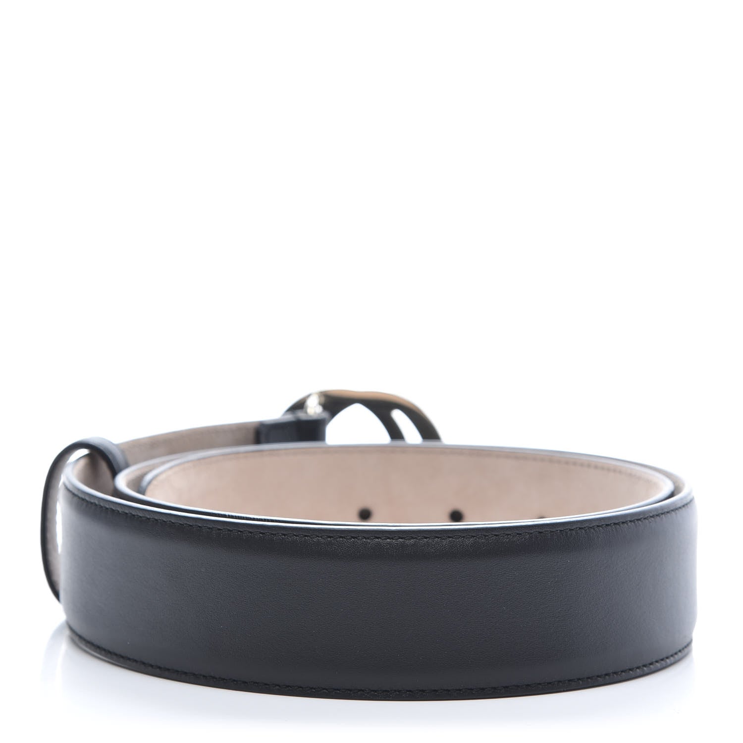 Gucci Calfskin Interlocking G 37mm Belt 85 34 Black 2 of 6