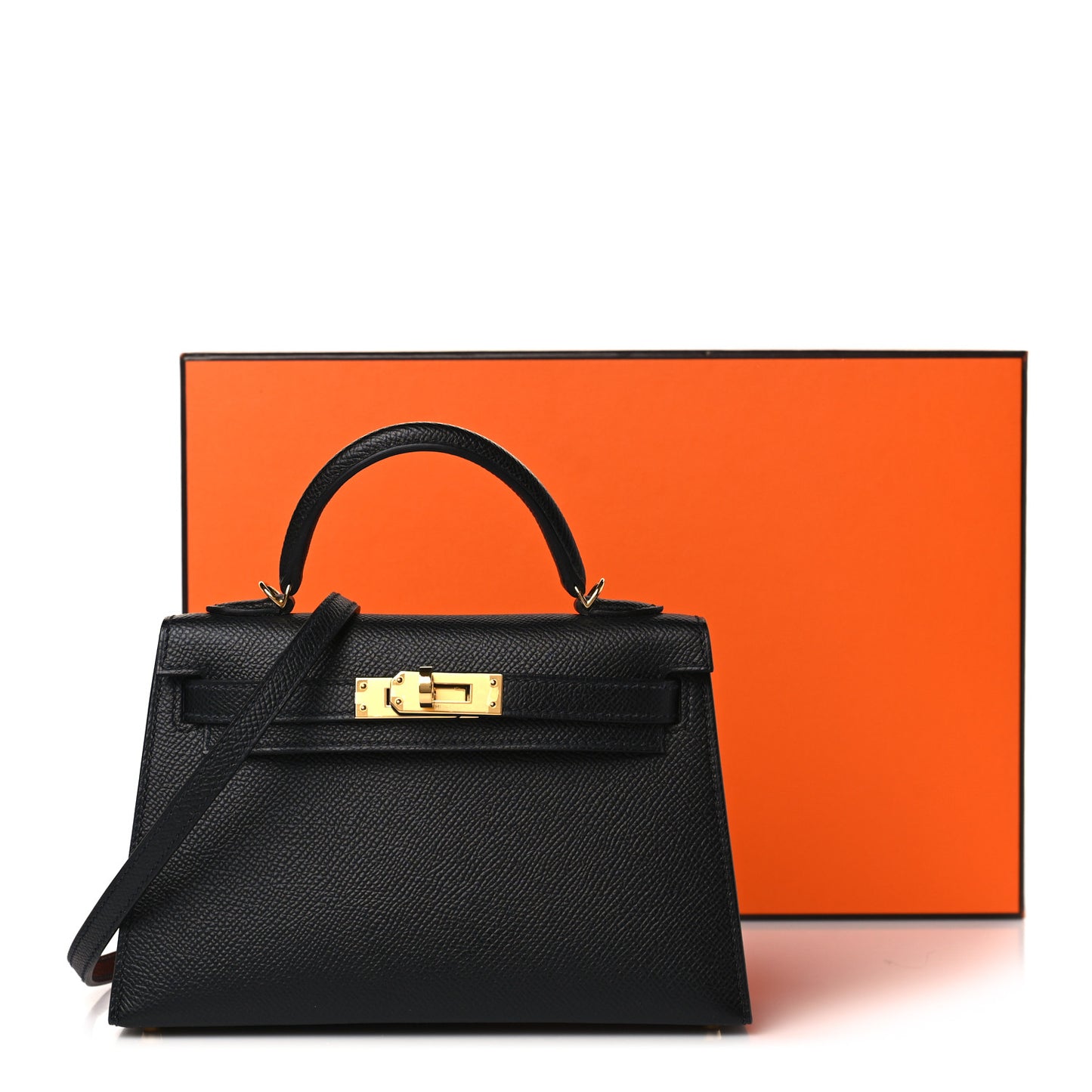 Epsom Mini Kelly Sellier 20 Black