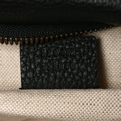 Gucci Grained Calfskin Logo Belt Bag Black 6 of 9