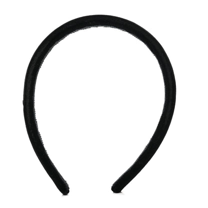 Chanel Velvet CC Headband Black 1 of 7