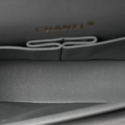Chanel Caviar Quilted Small Double Flap Grey 5 of 9
