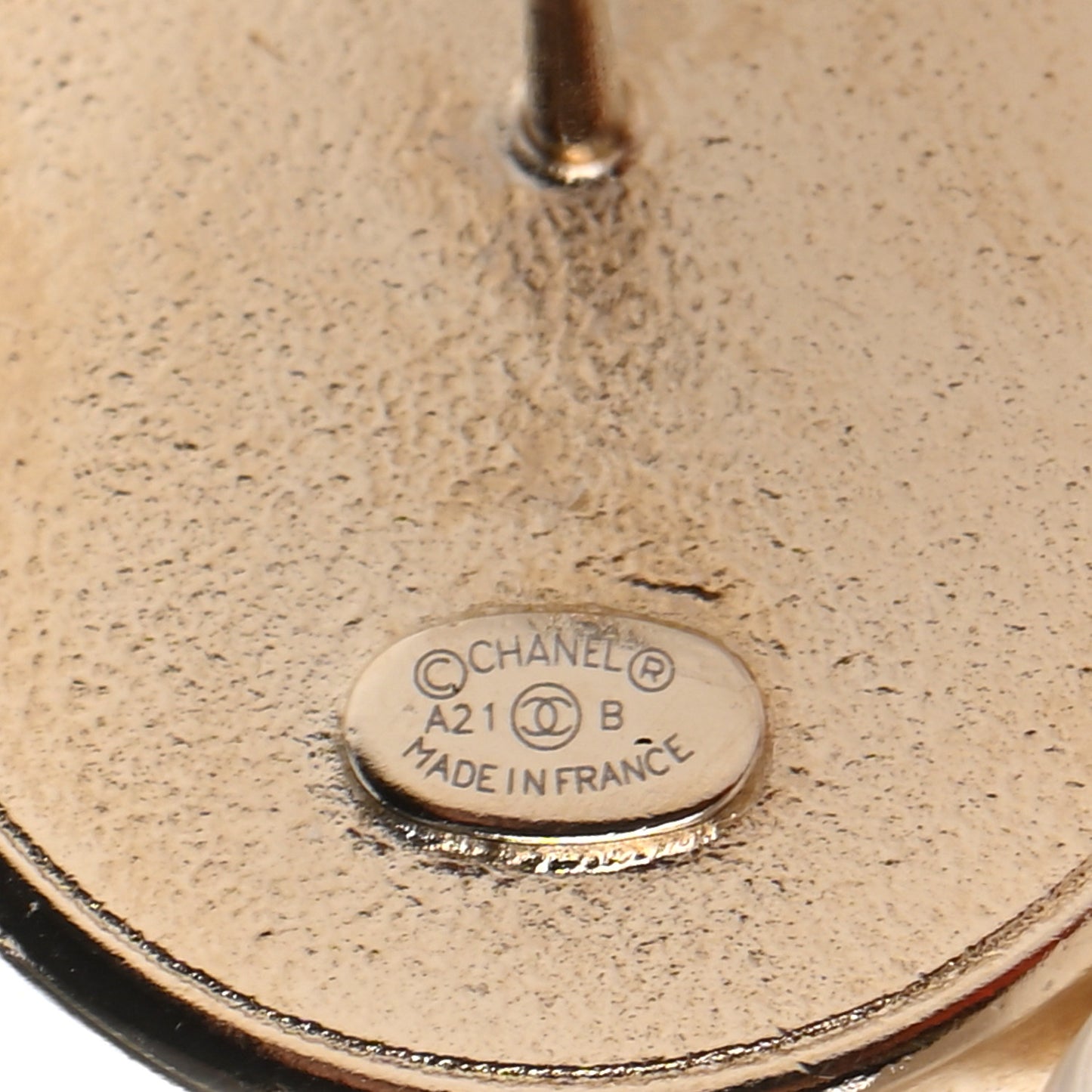 Pearl Crystal CC Heart Drop Earrings Gold