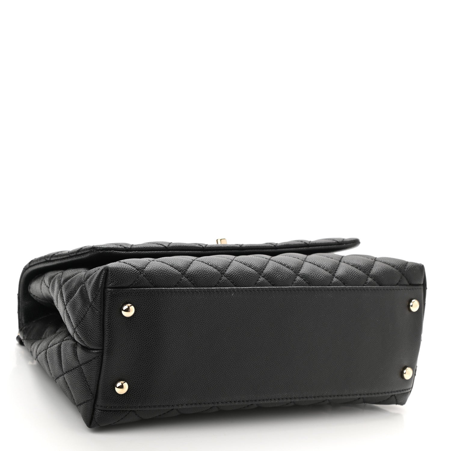Chanel Caviar Quilted Small Coco Handle Flap Black 4 of 10