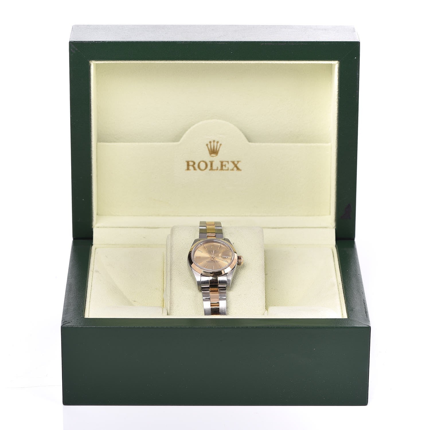 Rolex Stainless Steel 18K Yellow Gold 26mm Oyster Perpetual Datejust Watch Champagne 79163 10 of 10