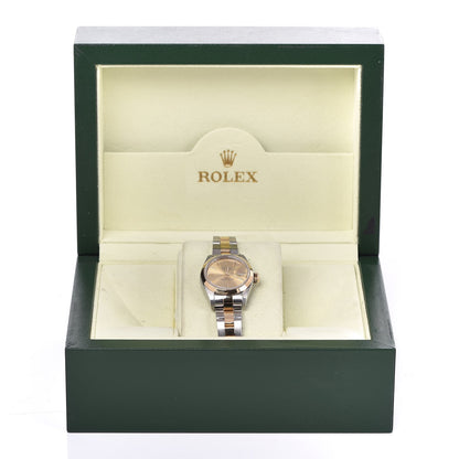Rolex Stainless Steel 18K Yellow Gold 26mm Oyster Perpetual Datejust Watch Champagne 79163 10 of 10
