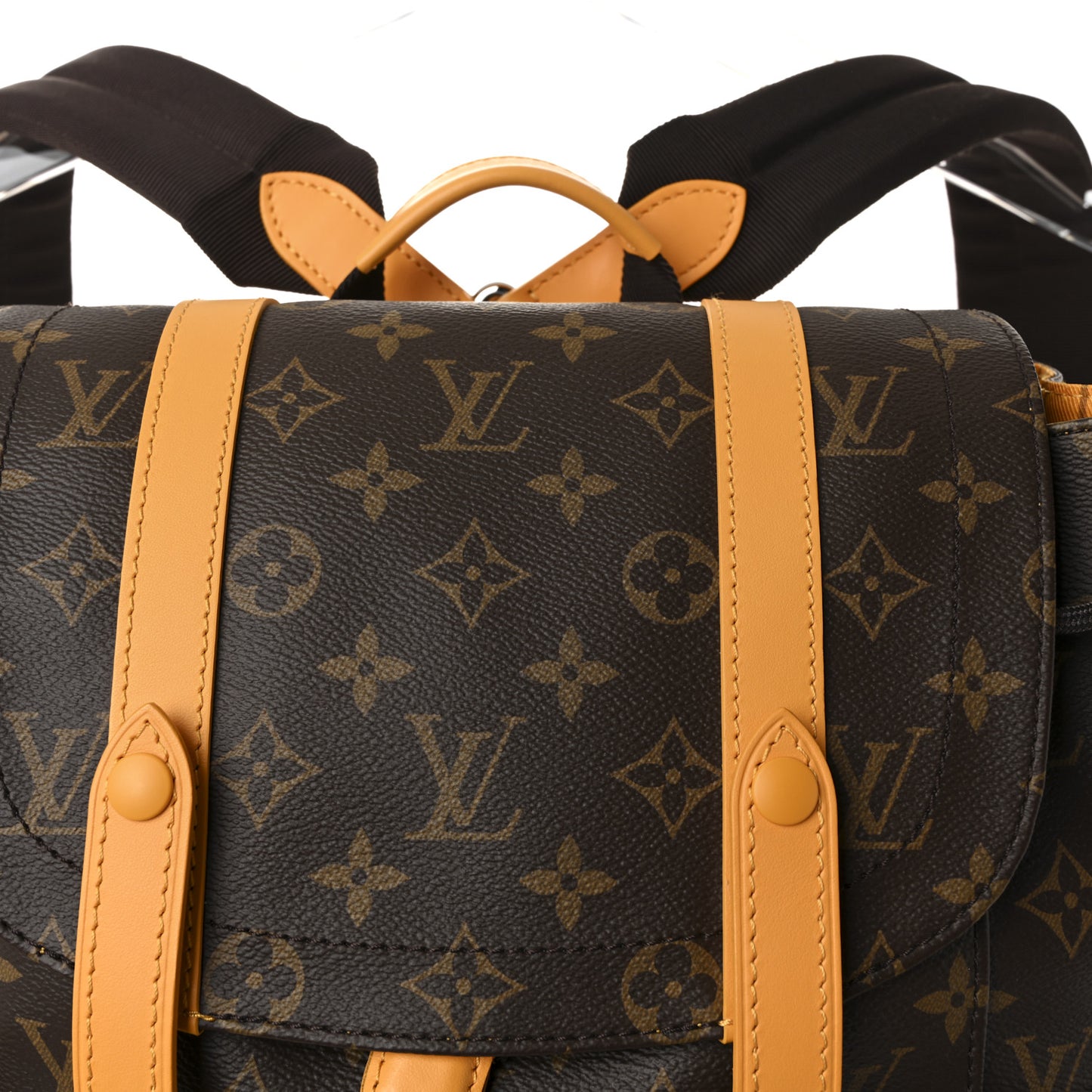 Monogram Macassar Christopher MM Backpack Safran Yellow