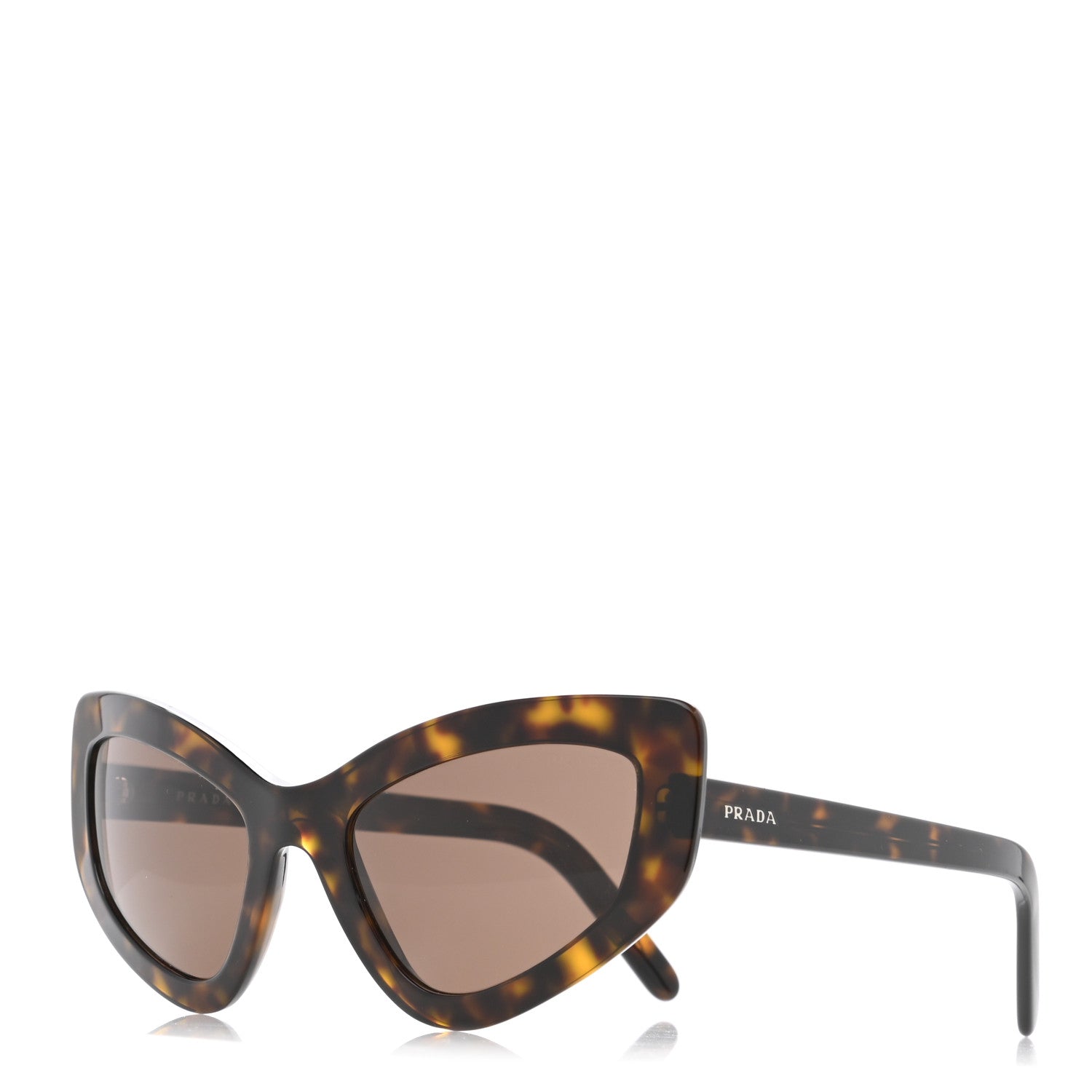 Prada Cat Eye Sunglasses SPR 11VF Tortoise 1 of 7