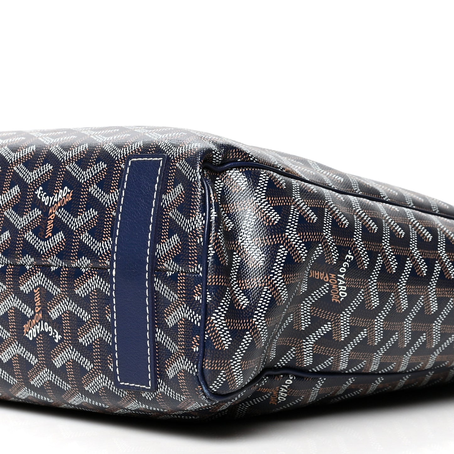 Goyardine Voltaire III Tote Navy