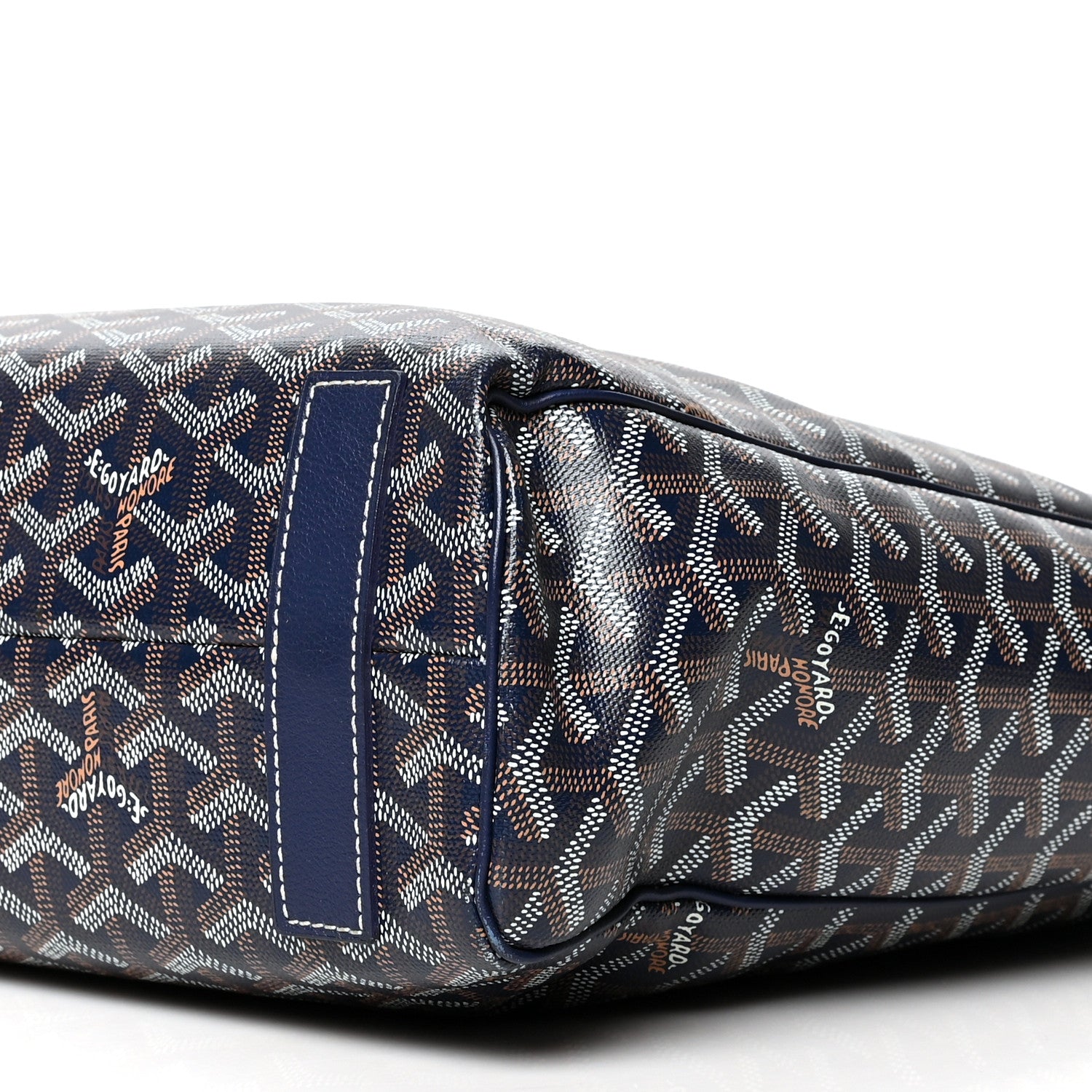 Goyard Goyardine Voltaire III Tote Navy 9 of 10