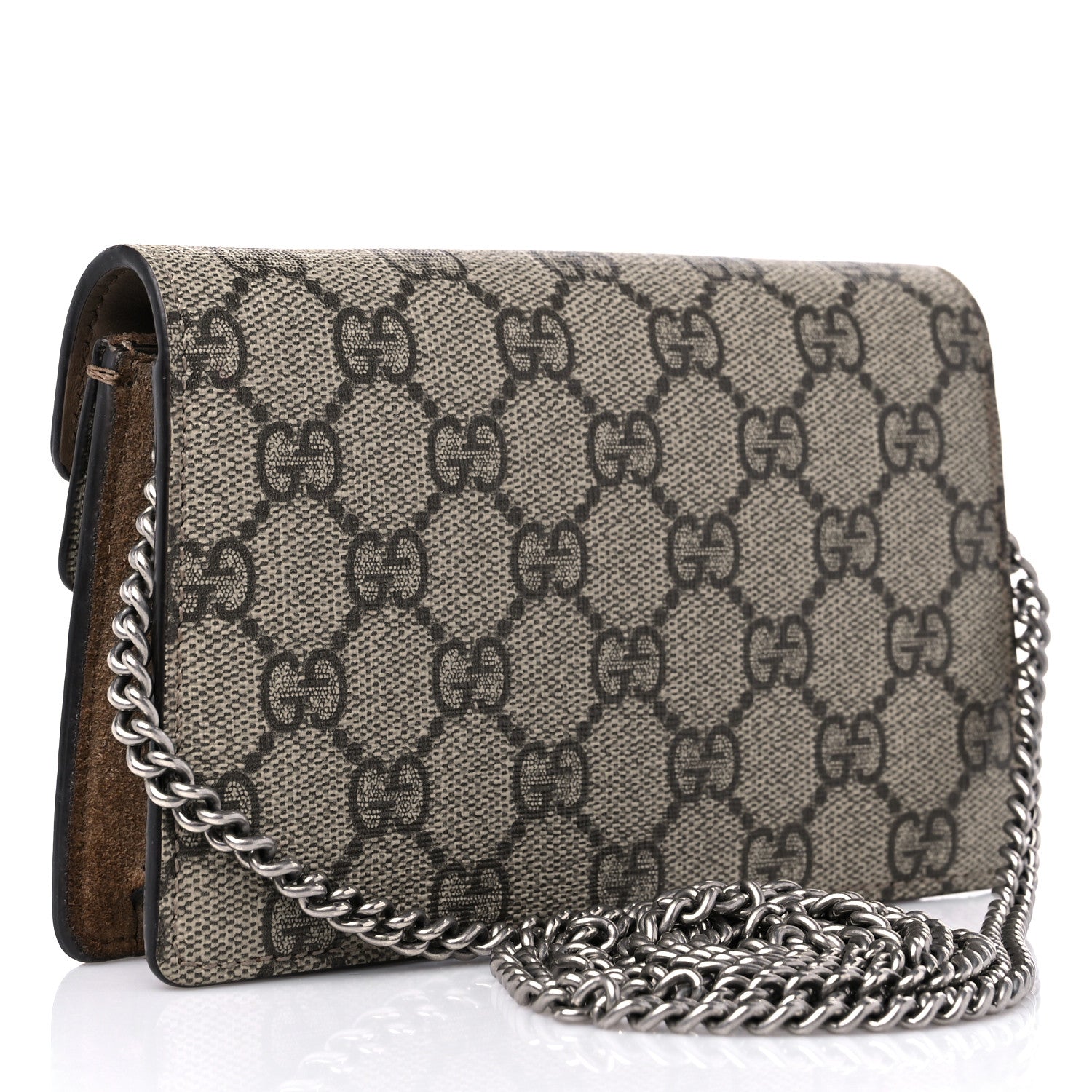 Gucci GG Supreme Monogram Super Mini Dionysus Shoulder Bag Taupe 3 of 12