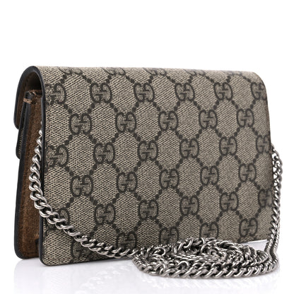 Gucci GG Supreme Monogram Super Mini Dionysus Shoulder Bag Taupe 3 of 12