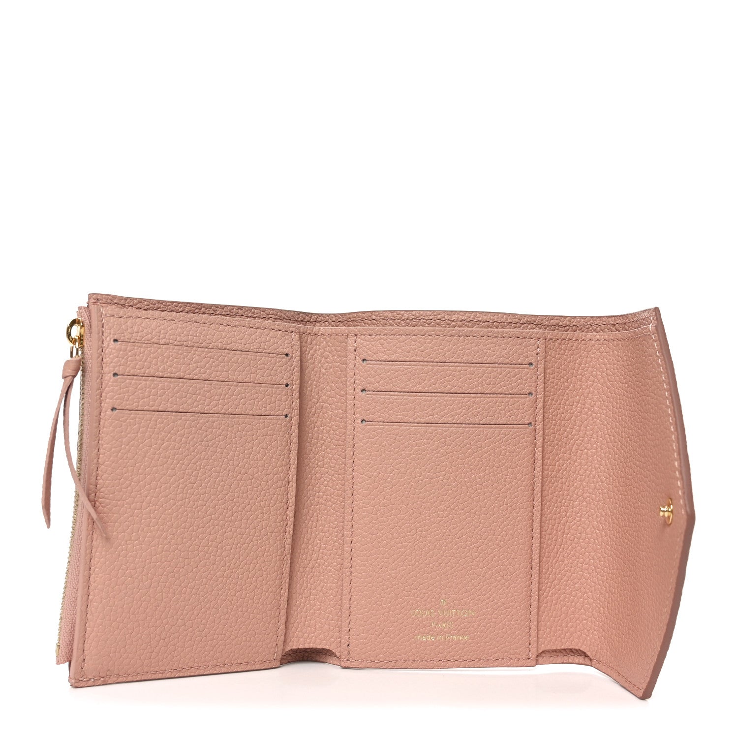 Louis Vuitton Empreinte Monogram Giant Victorine Wallet Rose Trianon Creme 5 of 6