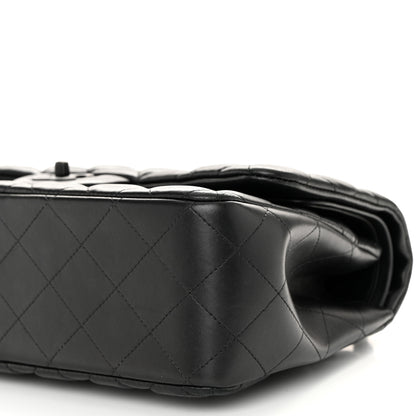 Chanel Lambskin Quilted Jumbo Double Flap So Black 10 of 11
