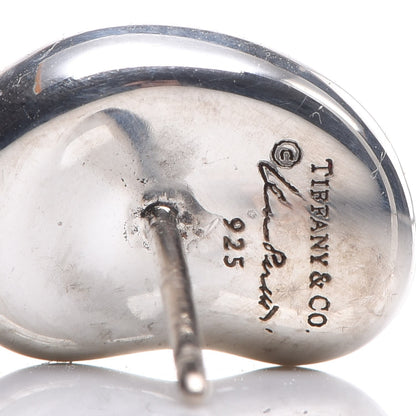 Tiffany Sterling Silver 9mm Elsa Peretti Bean Earrings 5 of 5