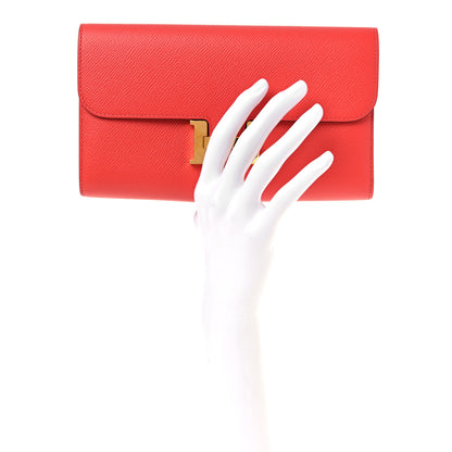 Hermes Epsom Constance Long Wallet Rose Jaipur 2 of 8