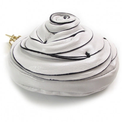 Valentino Garavani Leather Rosette Small Chain Strap Bag White 4 of 8