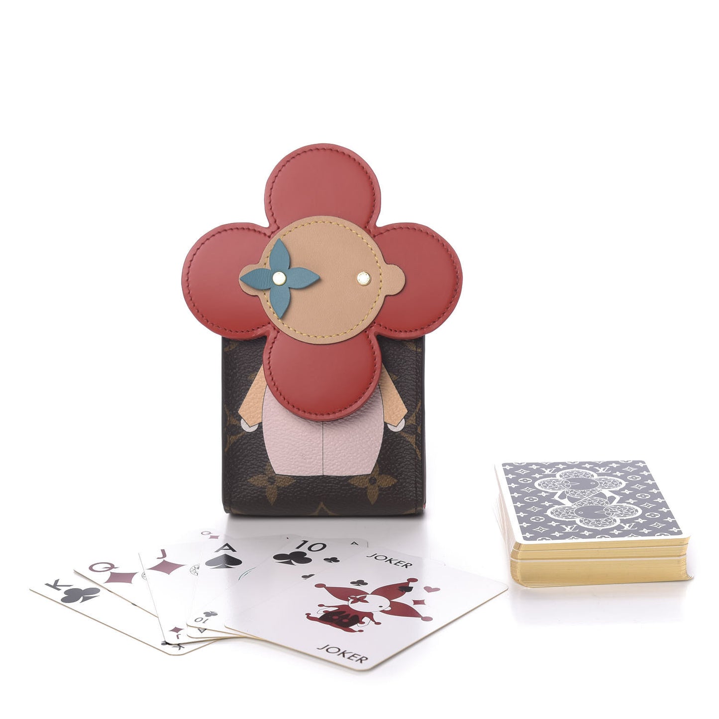 Monogram Vivienne Playing Cards Pouch Red