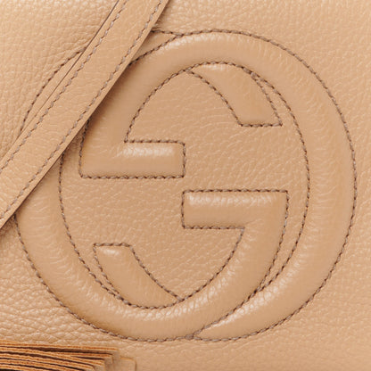 Gucci Pebbled Calfskin Small Soho Disco Bag Camelia 9 of 11
