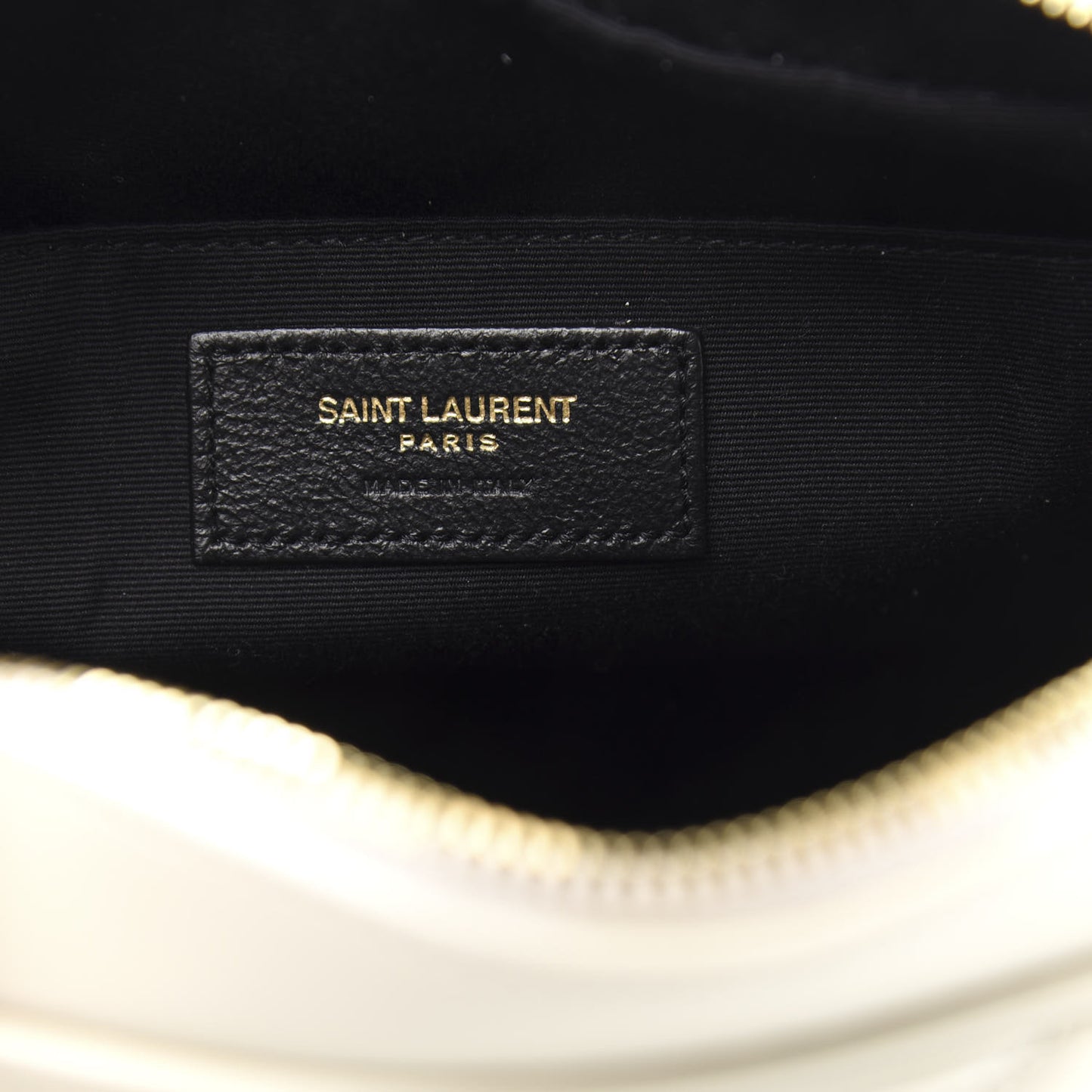 Calfskin Matelasse Monogram Lou Camera Bag Crema Soft