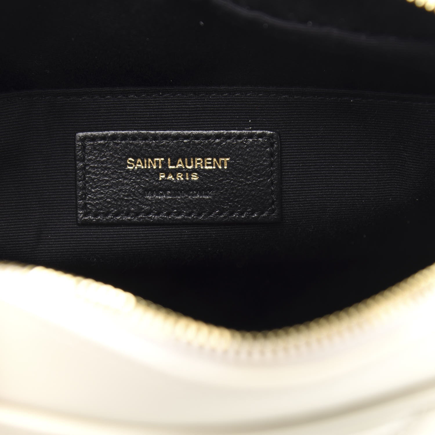 Saint Laurent Calfskin Matelasse Monogram Lou Camera Bag Crema Soft 6 of 12
