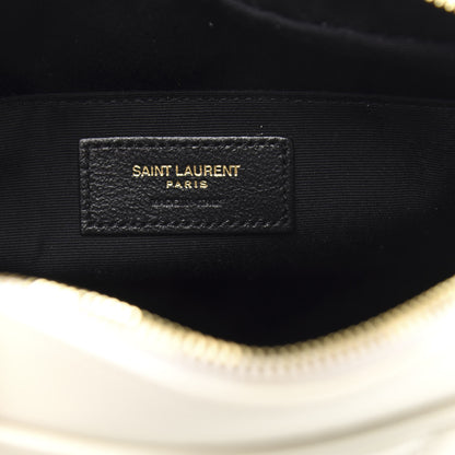 Saint Laurent Calfskin Matelasse Monogram Lou Camera Bag Crema Soft 6 of 12