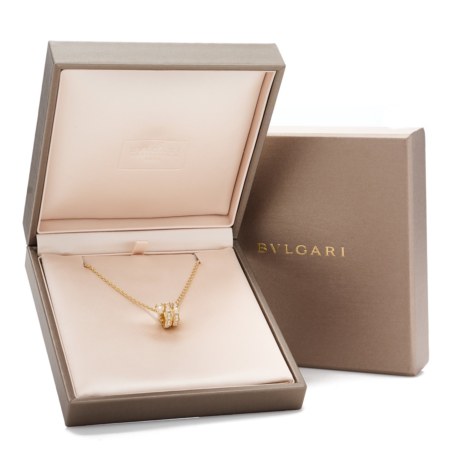 Bulgari 18K Yellow Gold Diamond Serpenti Viper Pave Pendant Necklace 8 of 8