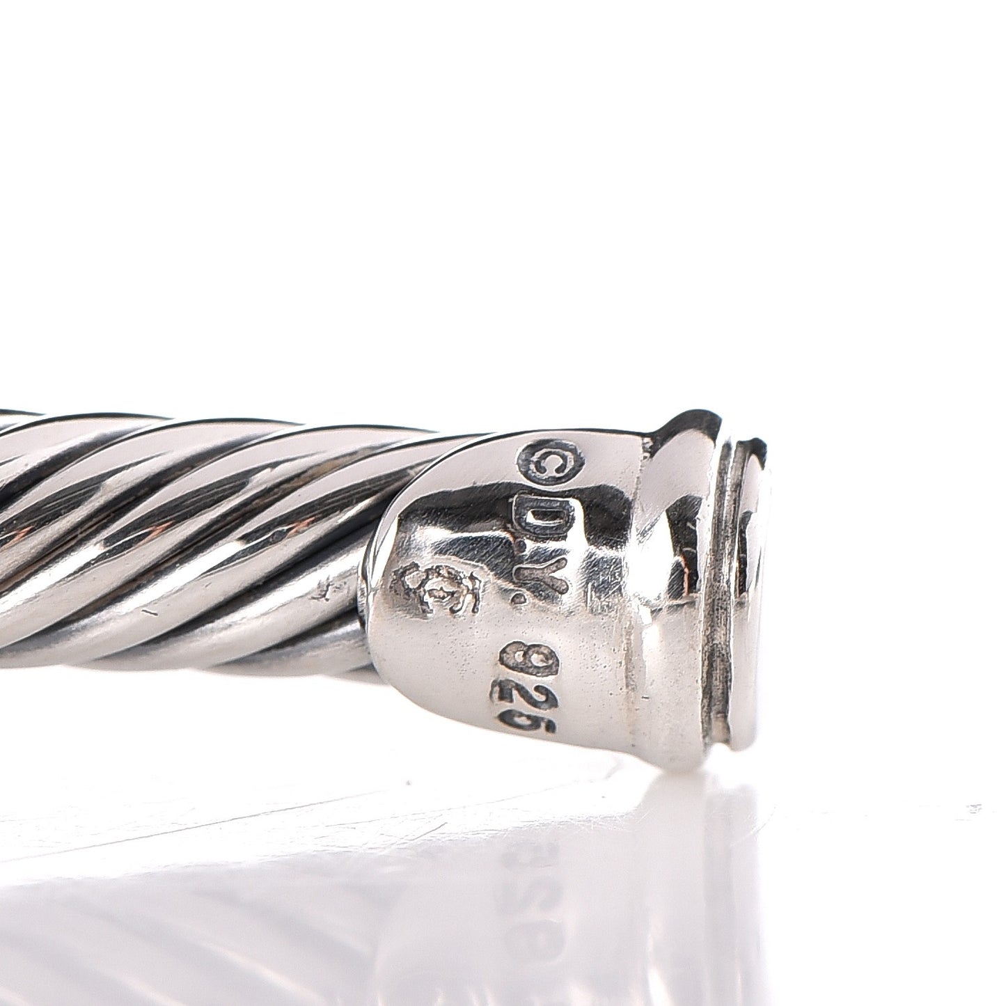 Sterling Silver Diamond Prasiolite 4mm Noblesse Cable Bracelet
