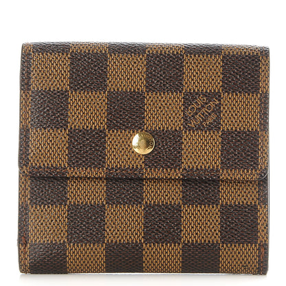 Louis Vuitton Damier Ebene Elise Wallet 1 of 8