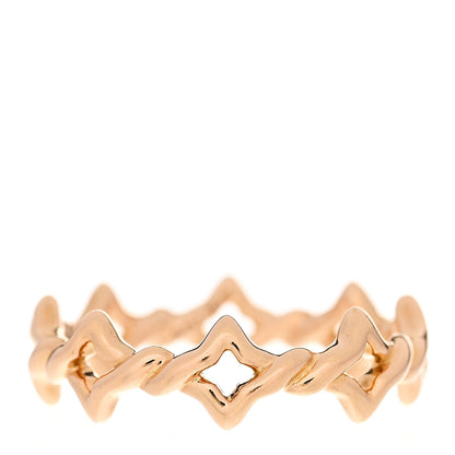 David Yurman 18K Rose Gold 6mm Quatrefoil Stack Ring 56 7.75 1 of 4